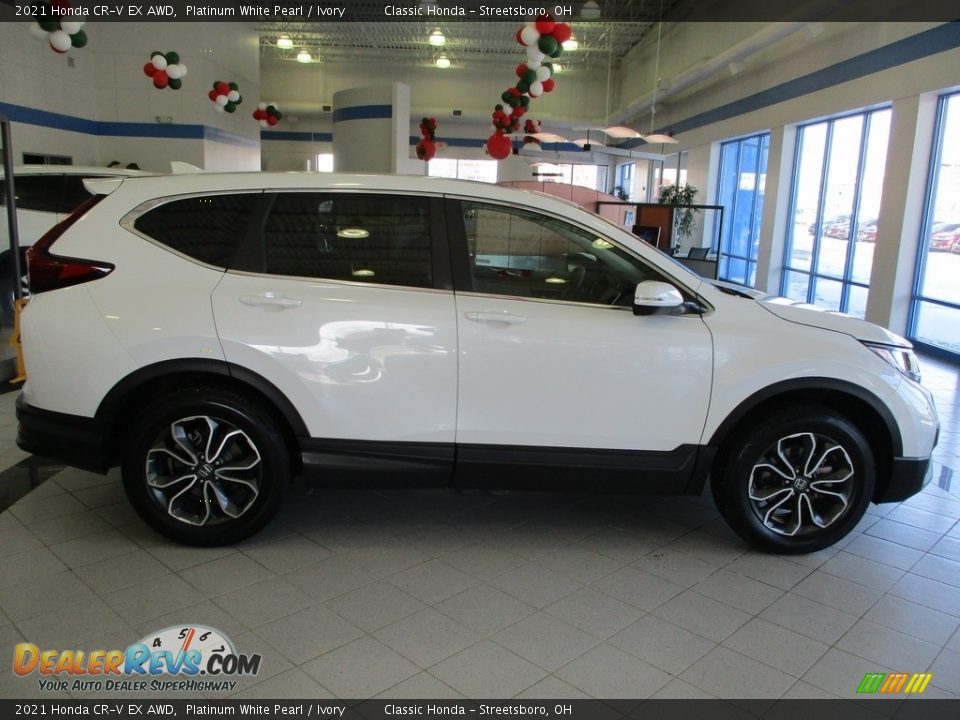2021 Honda CR-V EX AWD Platinum White Pearl / Ivory Photo #6