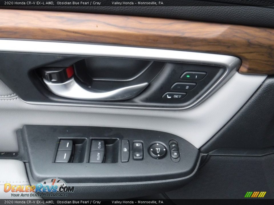 2020 Honda CR-V EX-L AWD Obsidian Blue Pearl / Gray Photo #12