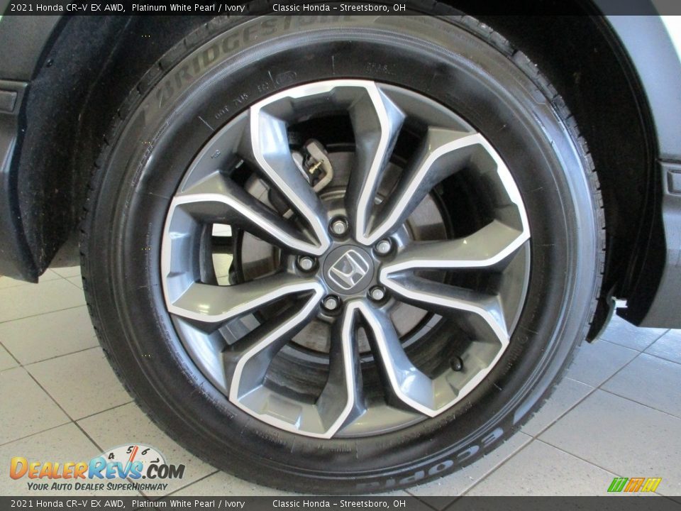 2021 Honda CR-V EX AWD Platinum White Pearl / Ivory Photo #7