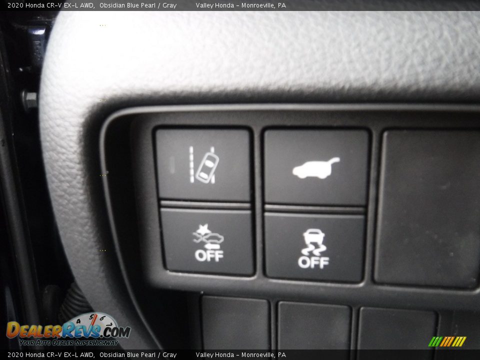 2020 Honda CR-V EX-L AWD Obsidian Blue Pearl / Gray Photo #14