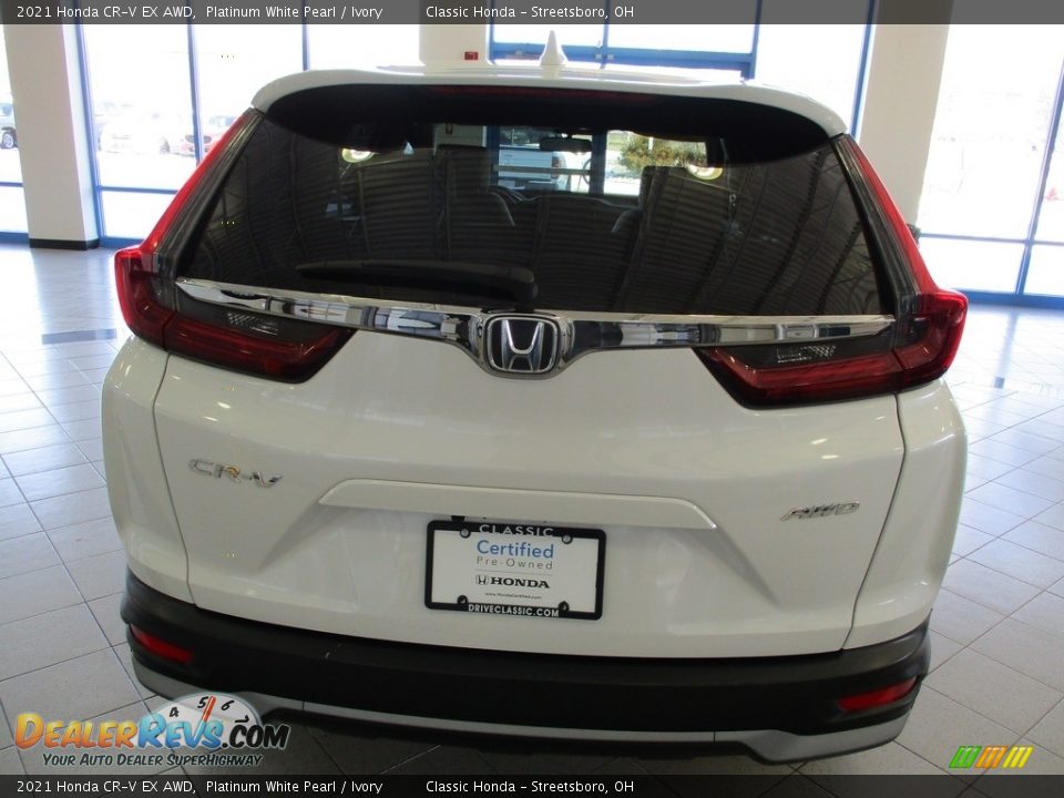 2021 Honda CR-V EX AWD Platinum White Pearl / Ivory Photo #9