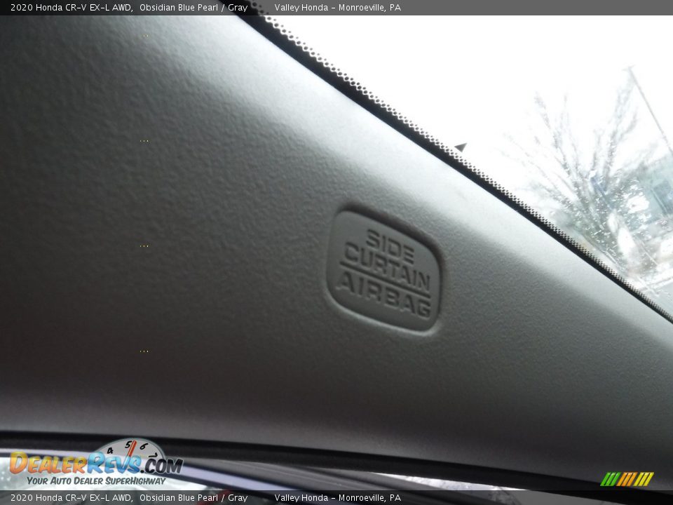 2020 Honda CR-V EX-L AWD Obsidian Blue Pearl / Gray Photo #15