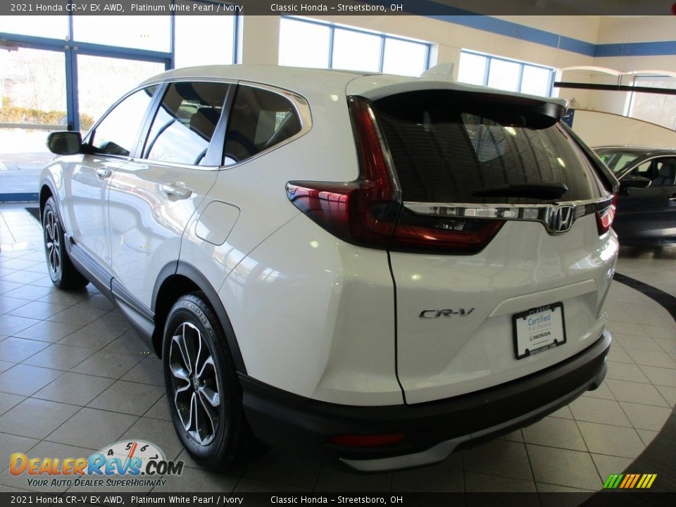 2021 Honda CR-V EX AWD Platinum White Pearl / Ivory Photo #10