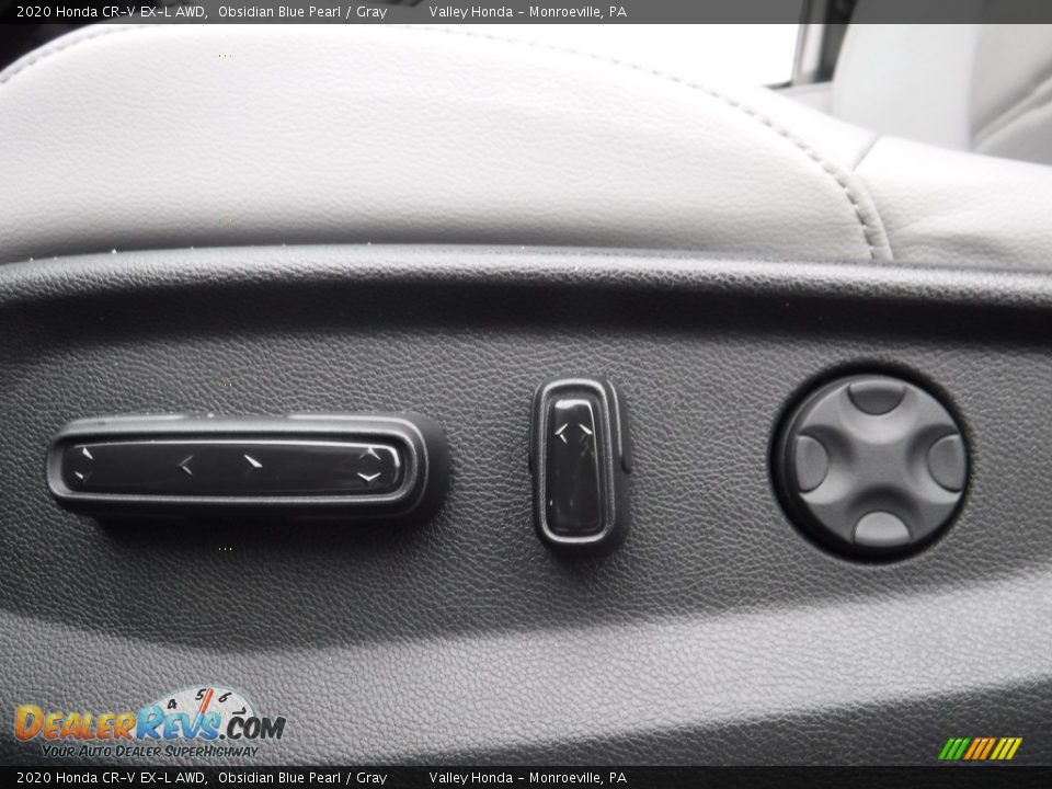 2020 Honda CR-V EX-L AWD Obsidian Blue Pearl / Gray Photo #17
