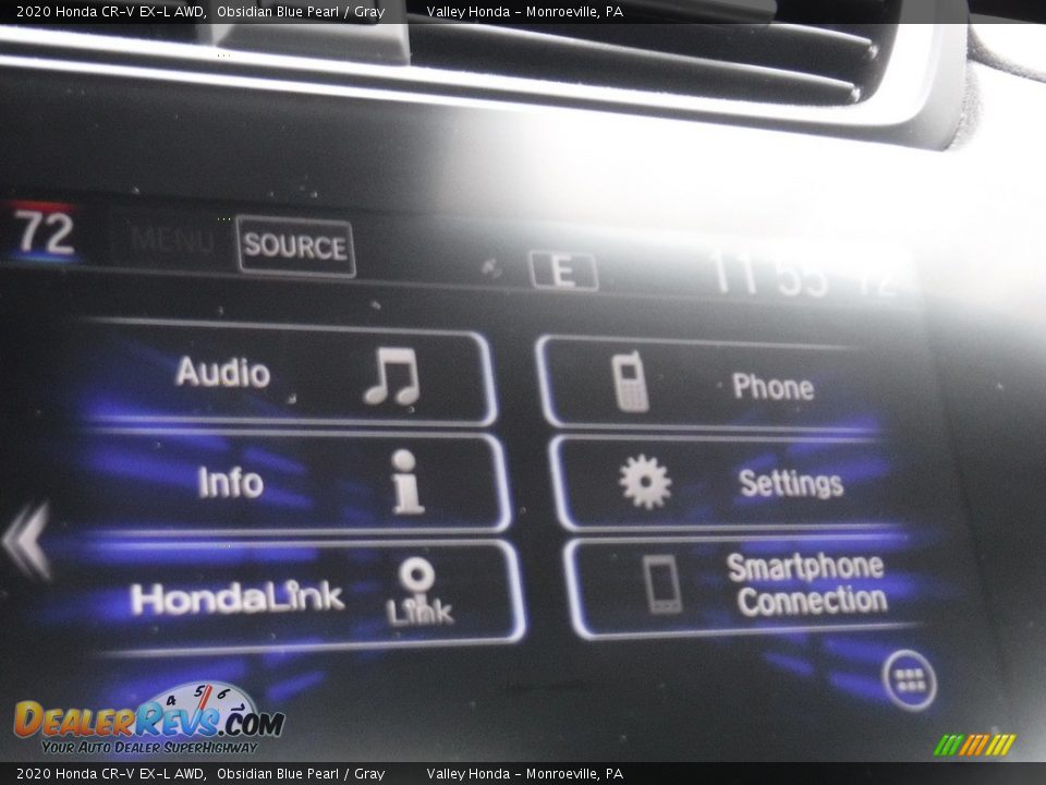 2020 Honda CR-V EX-L AWD Obsidian Blue Pearl / Gray Photo #18