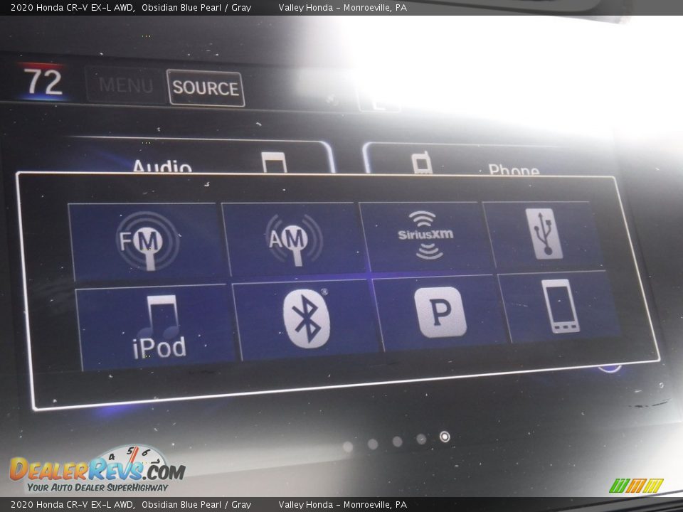 2020 Honda CR-V EX-L AWD Obsidian Blue Pearl / Gray Photo #19