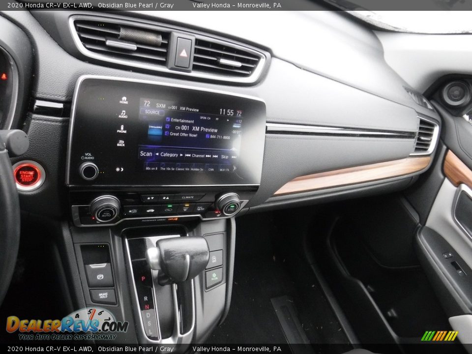 2020 Honda CR-V EX-L AWD Obsidian Blue Pearl / Gray Photo #20