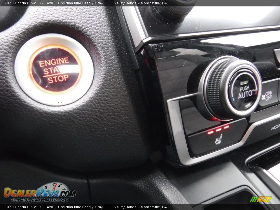 2020 Honda CR-V EX-L AWD Obsidian Blue Pearl / Gray Photo #21