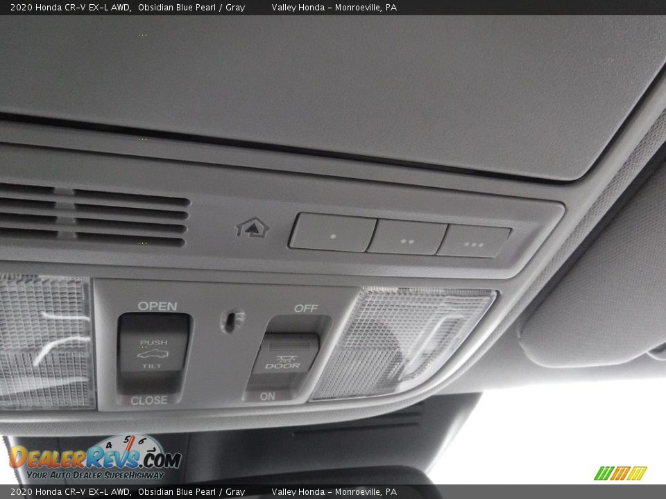 2020 Honda CR-V EX-L AWD Obsidian Blue Pearl / Gray Photo #22