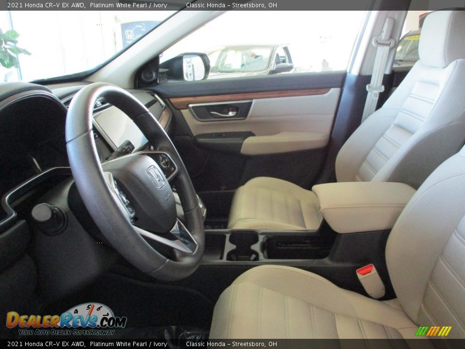 2021 Honda CR-V EX AWD Platinum White Pearl / Ivory Photo #16