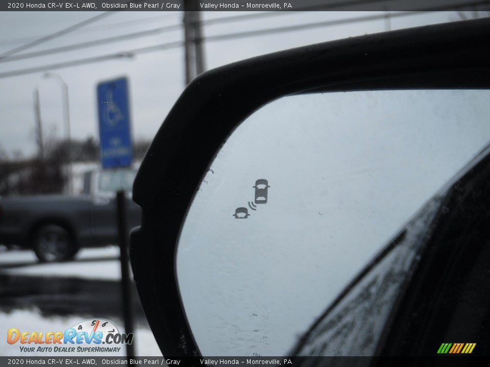 2020 Honda CR-V EX-L AWD Obsidian Blue Pearl / Gray Photo #23