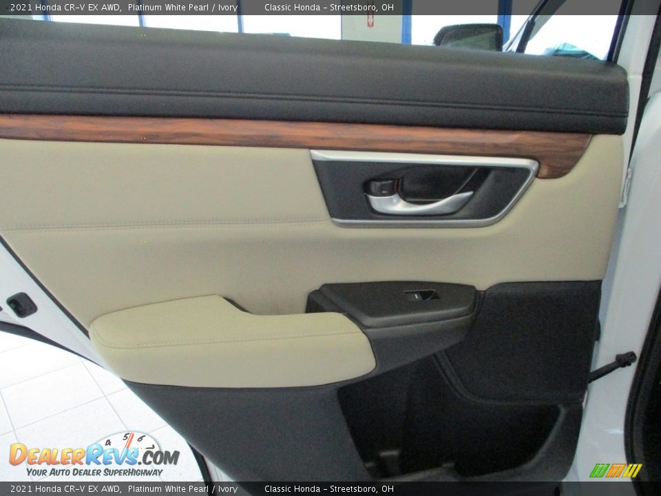 2021 Honda CR-V EX AWD Platinum White Pearl / Ivory Photo #28
