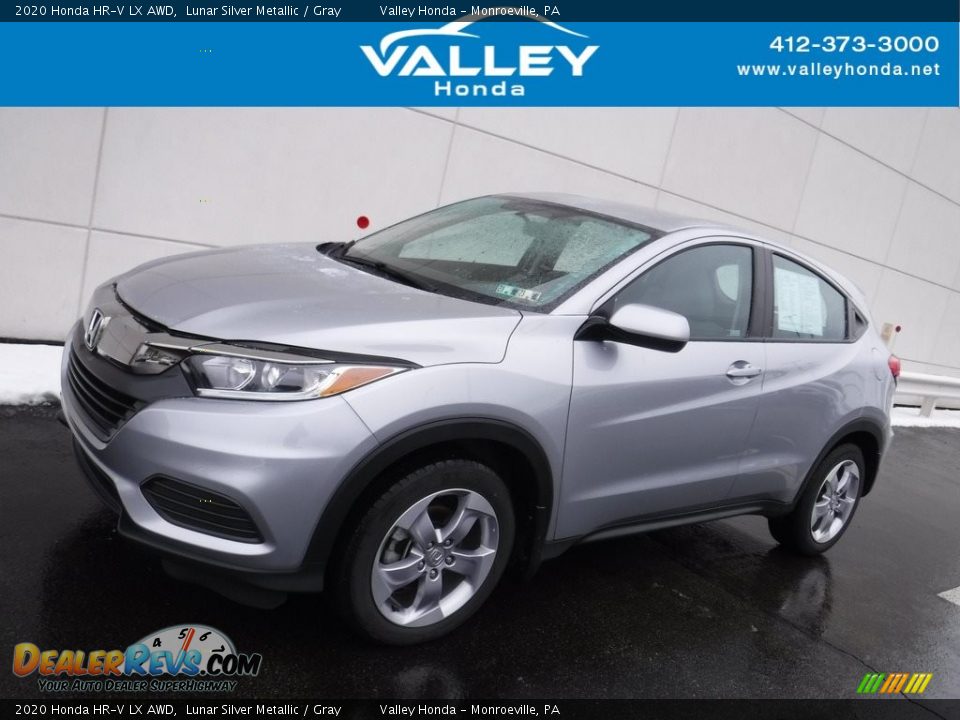 2020 Honda HR-V LX AWD Lunar Silver Metallic / Gray Photo #1