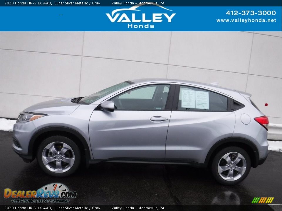 2020 Honda HR-V LX AWD Lunar Silver Metallic / Gray Photo #2
