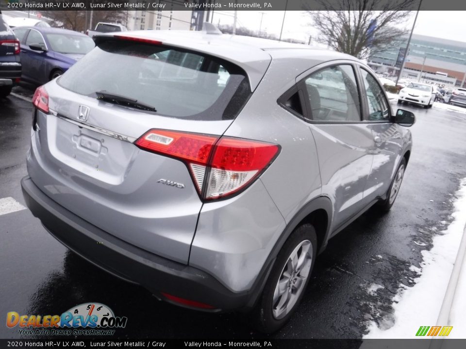 2020 Honda HR-V LX AWD Lunar Silver Metallic / Gray Photo #6