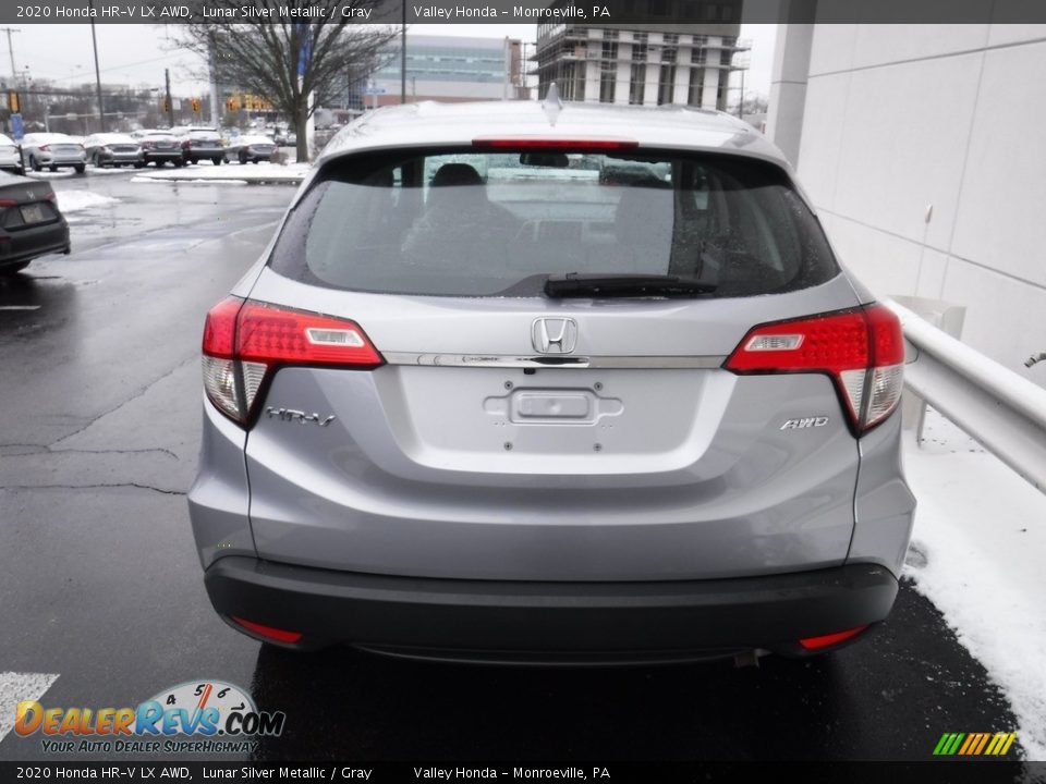 2020 Honda HR-V LX AWD Lunar Silver Metallic / Gray Photo #7
