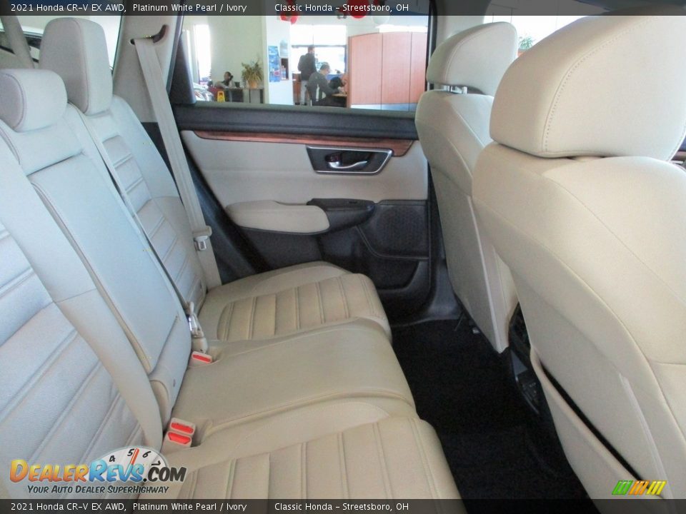 2021 Honda CR-V EX AWD Platinum White Pearl / Ivory Photo #34