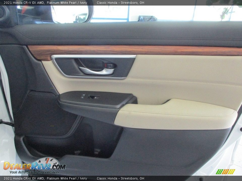 2021 Honda CR-V EX AWD Platinum White Pearl / Ivory Photo #35