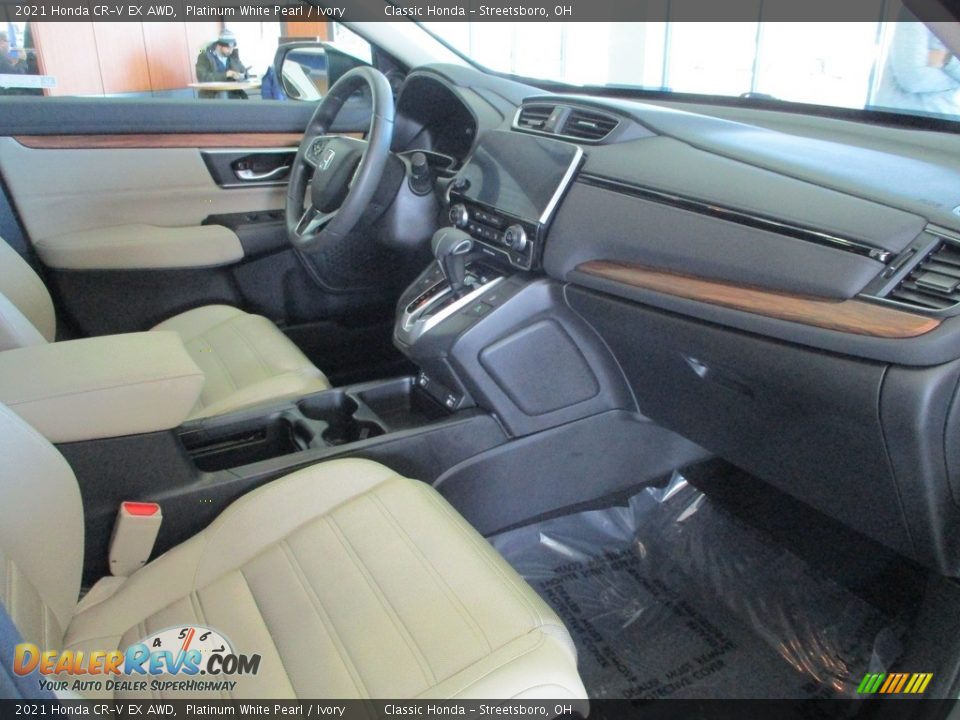 2021 Honda CR-V EX AWD Platinum White Pearl / Ivory Photo #36