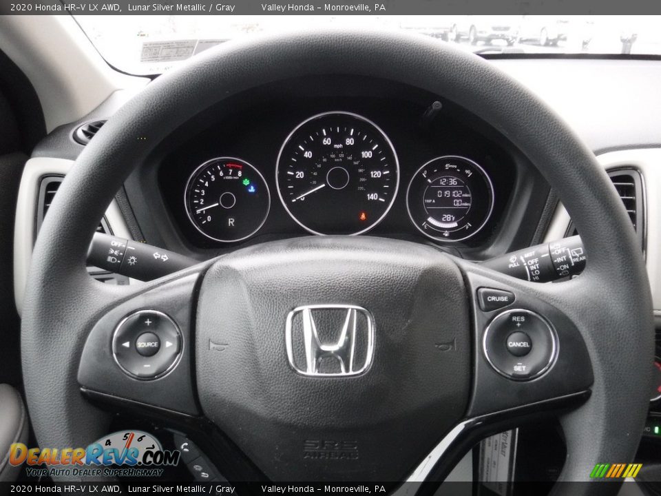 2020 Honda HR-V LX AWD Lunar Silver Metallic / Gray Photo #19