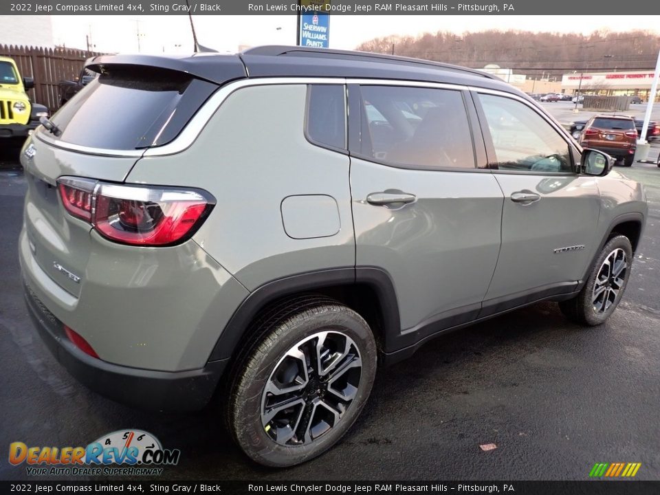 2022 Jeep Compass Limited 4x4 Sting Gray / Black Photo #6