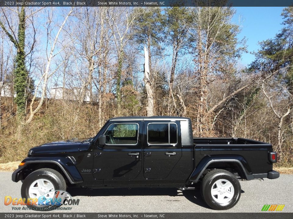 2023 Jeep Gladiator Sport 4x4 Black / Black Photo #1