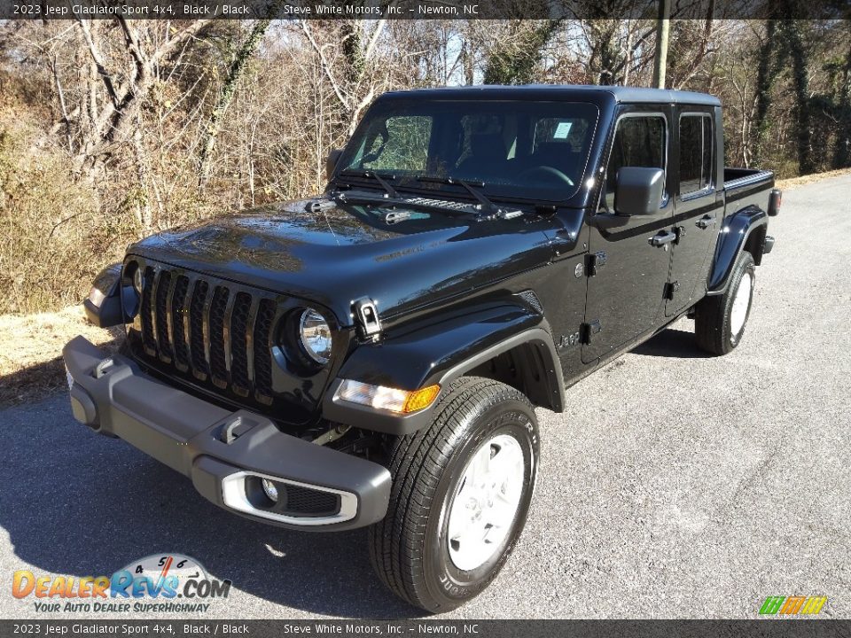 2023 Jeep Gladiator Sport 4x4 Black / Black Photo #2