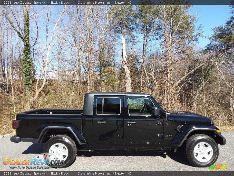 2023 Jeep Gladiator Sport 4x4 Black / Black Photo #5