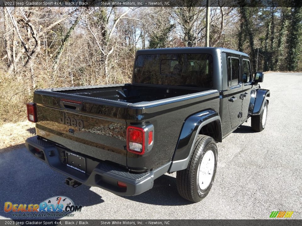 2023 Jeep Gladiator Sport 4x4 Black / Black Photo #6