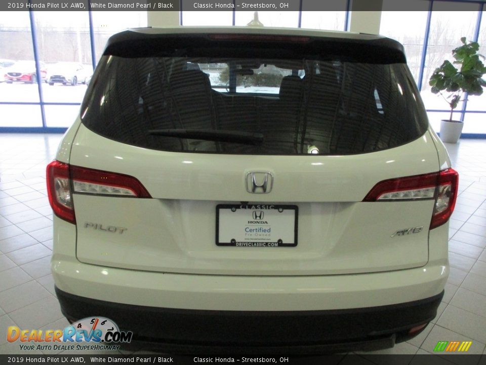 2019 Honda Pilot LX AWD White Diamond Pearl / Black Photo #9