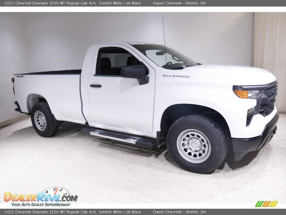 2022 Chevrolet Silverado 1500 WT Regular Cab 4x4 Summit White / Jet Black Photo #1