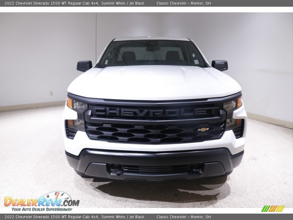 2022 Chevrolet Silverado 1500 WT Regular Cab 4x4 Summit White / Jet Black Photo #2