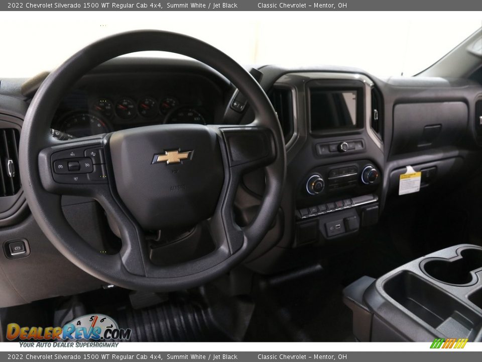 2022 Chevrolet Silverado 1500 WT Regular Cab 4x4 Summit White / Jet Black Photo #7