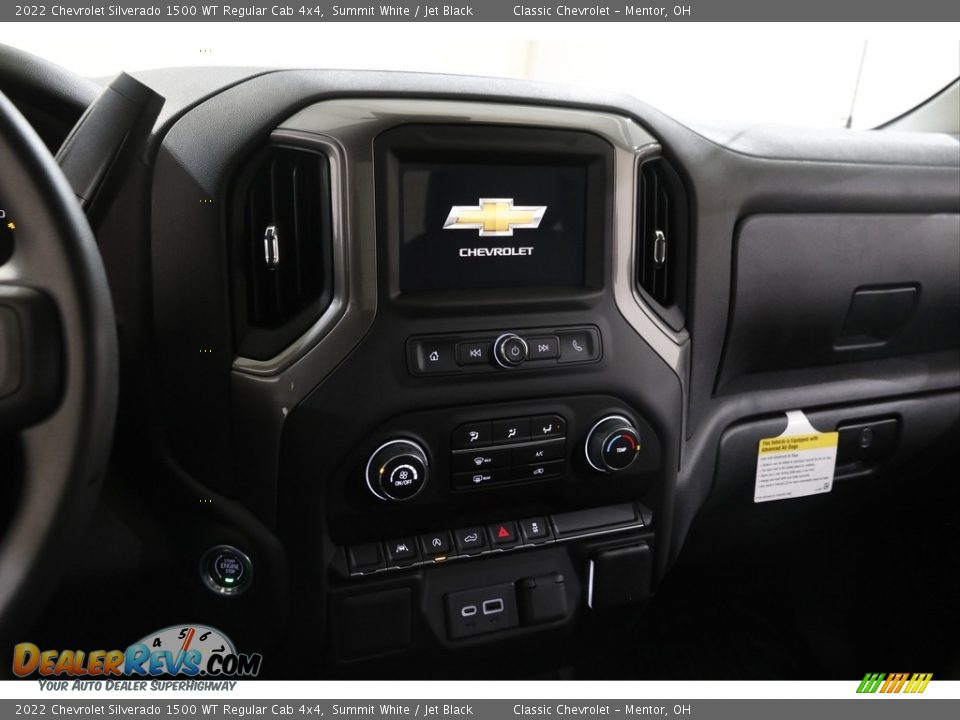 2022 Chevrolet Silverado 1500 WT Regular Cab 4x4 Summit White / Jet Black Photo #10