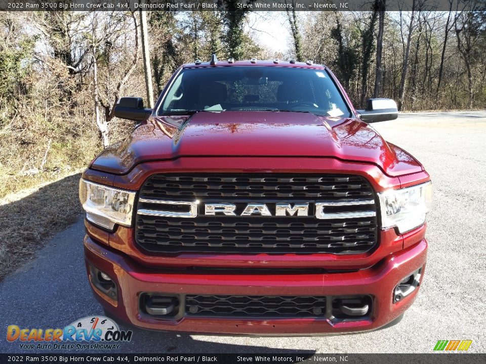 2022 Ram 3500 Big Horn Crew Cab 4x4 Delmonico Red Pearl / Black Photo #3