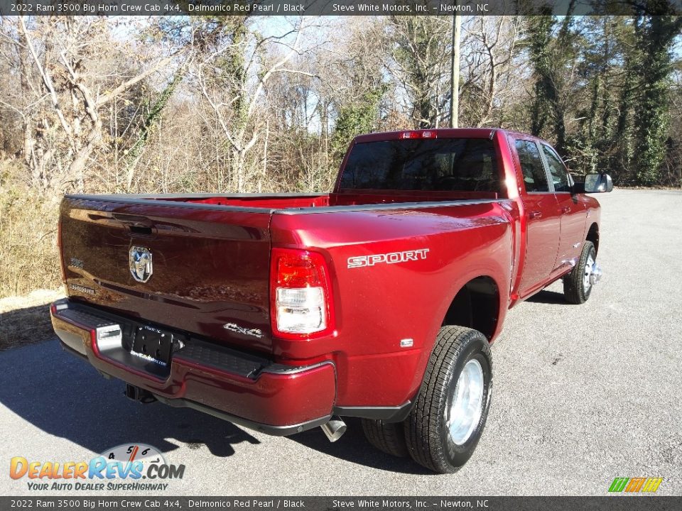 2022 Ram 3500 Big Horn Crew Cab 4x4 Delmonico Red Pearl / Black Photo #6