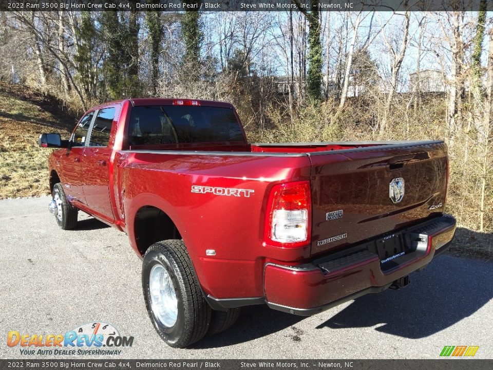 2022 Ram 3500 Big Horn Crew Cab 4x4 Delmonico Red Pearl / Black Photo #9