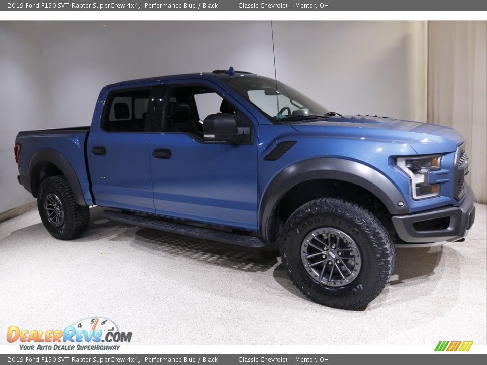 2019 Ford F150 SVT Raptor SuperCrew 4x4 Performance Blue / Black Photo #1