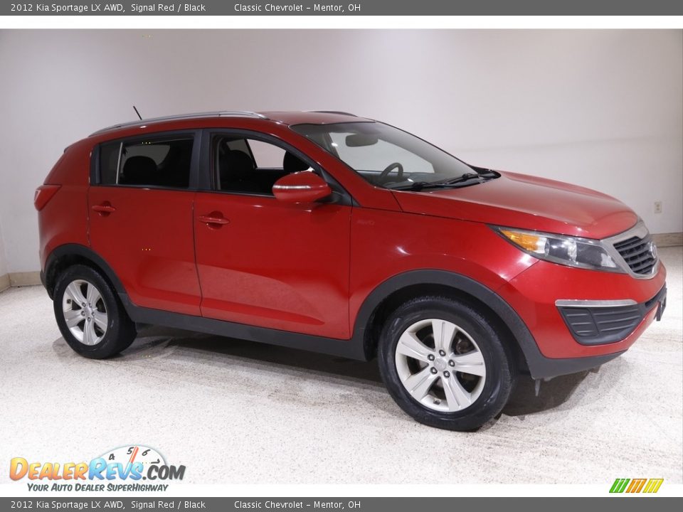 2012 Kia Sportage LX AWD Signal Red / Black Photo #1