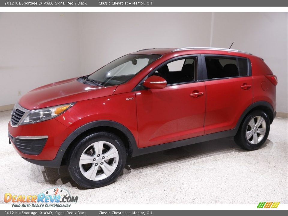 2012 Kia Sportage LX AWD Signal Red / Black Photo #3