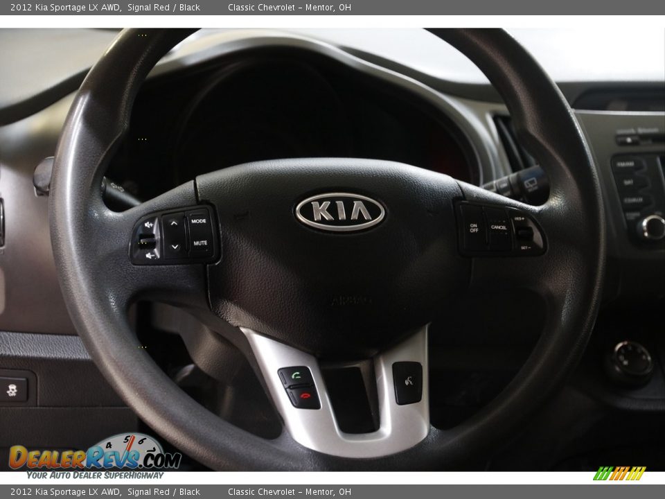 2012 Kia Sportage LX AWD Signal Red / Black Photo #7