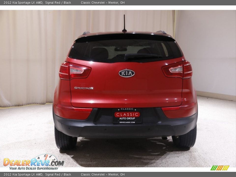 2012 Kia Sportage LX AWD Signal Red / Black Photo #17