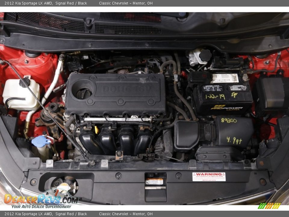 2012 Kia Sportage LX AWD Signal Red / Black Photo #18