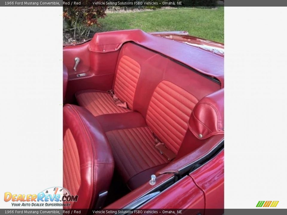 1966 Ford Mustang Convertible Red / Red Photo #4