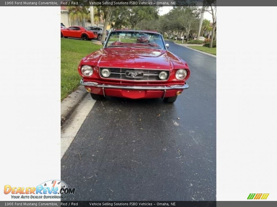 1966 Ford Mustang Convertible Red / Red Photo #15