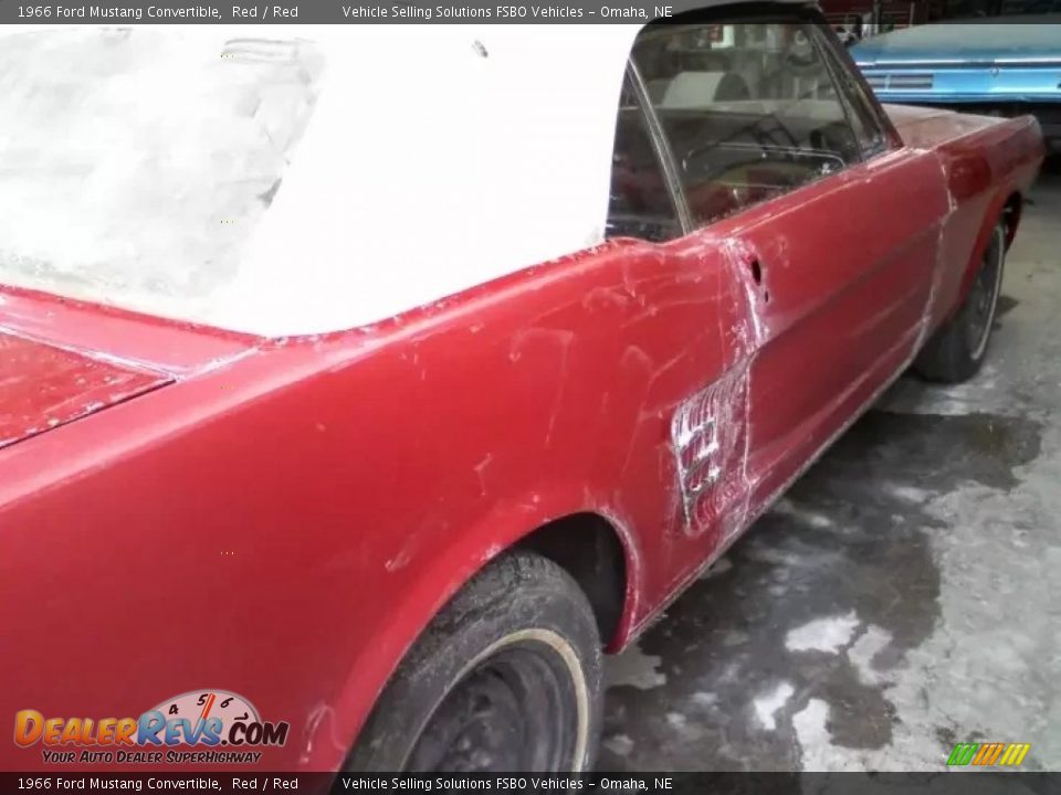 1966 Ford Mustang Convertible Red / Red Photo #26