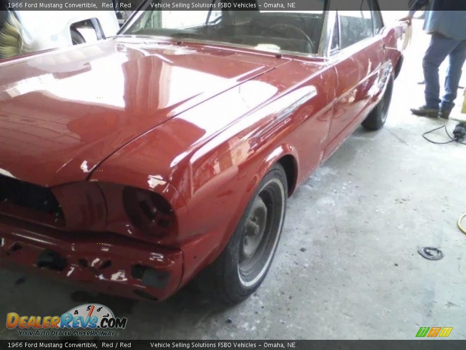 1966 Ford Mustang Convertible Red / Red Photo #31