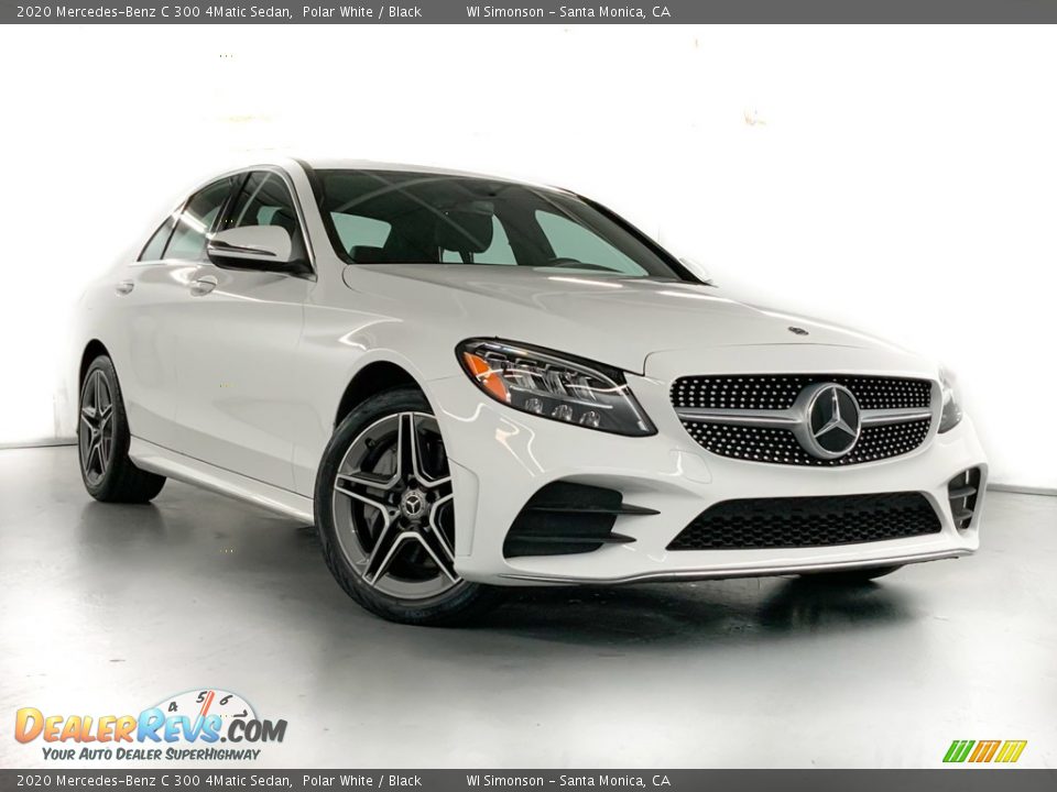 2020 Mercedes-Benz C 300 4Matic Sedan Polar White / Black Photo #2