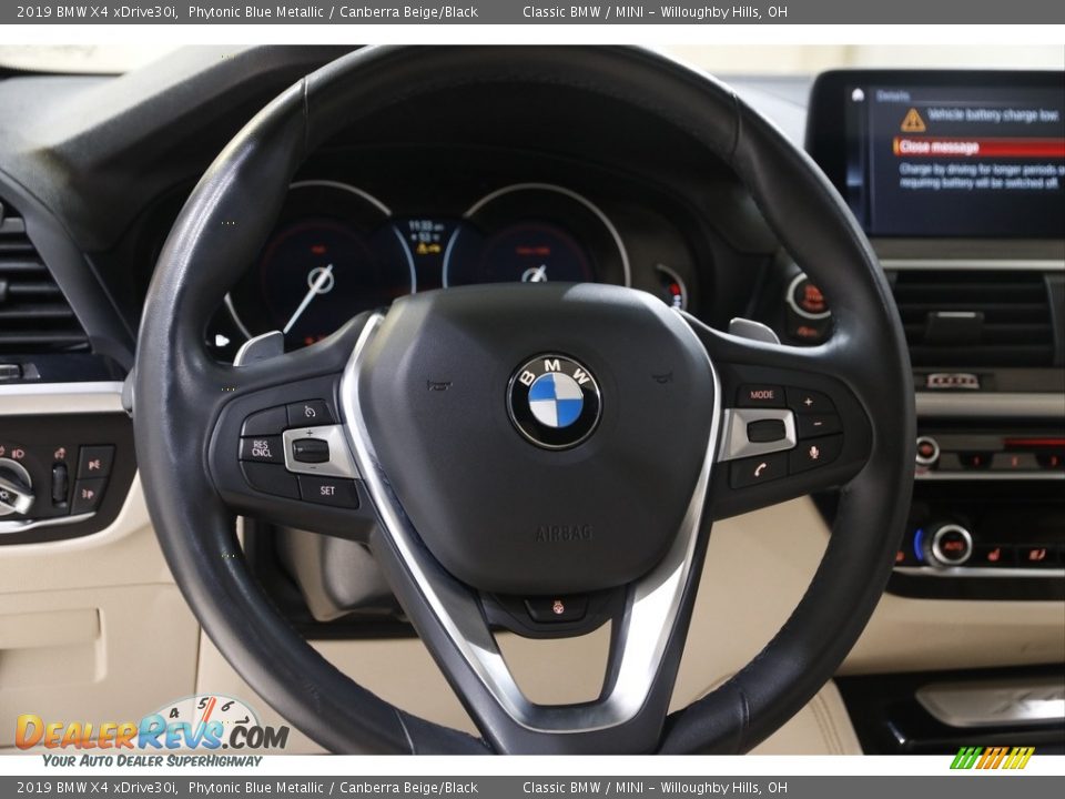 2019 BMW X4 xDrive30i Steering Wheel Photo #7