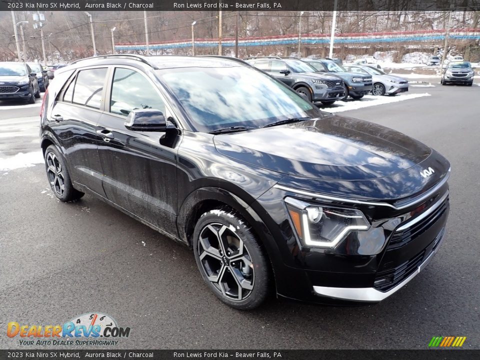 2023 Kia Niro SX Hybrid Aurora Black / Charcoal Photo #2